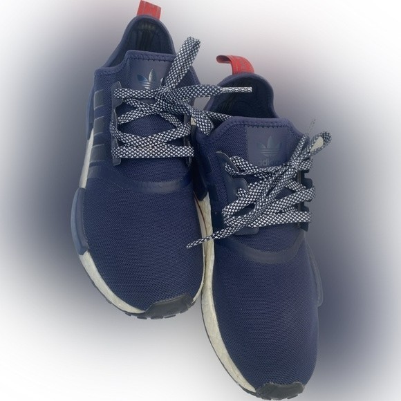 Adidas Boost NMD R1 Collegiate Navy "The Brand with the 3 Stripes" Size 8.5 RARE - Picture 2 of 8